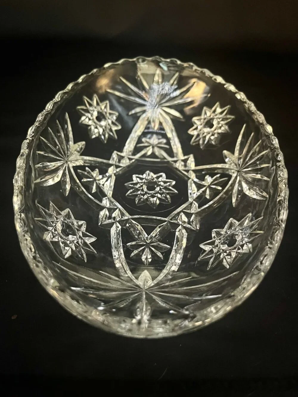 Vintage Anchor Hocking Clear Pressed Glass Oval Relish or Serving Dish